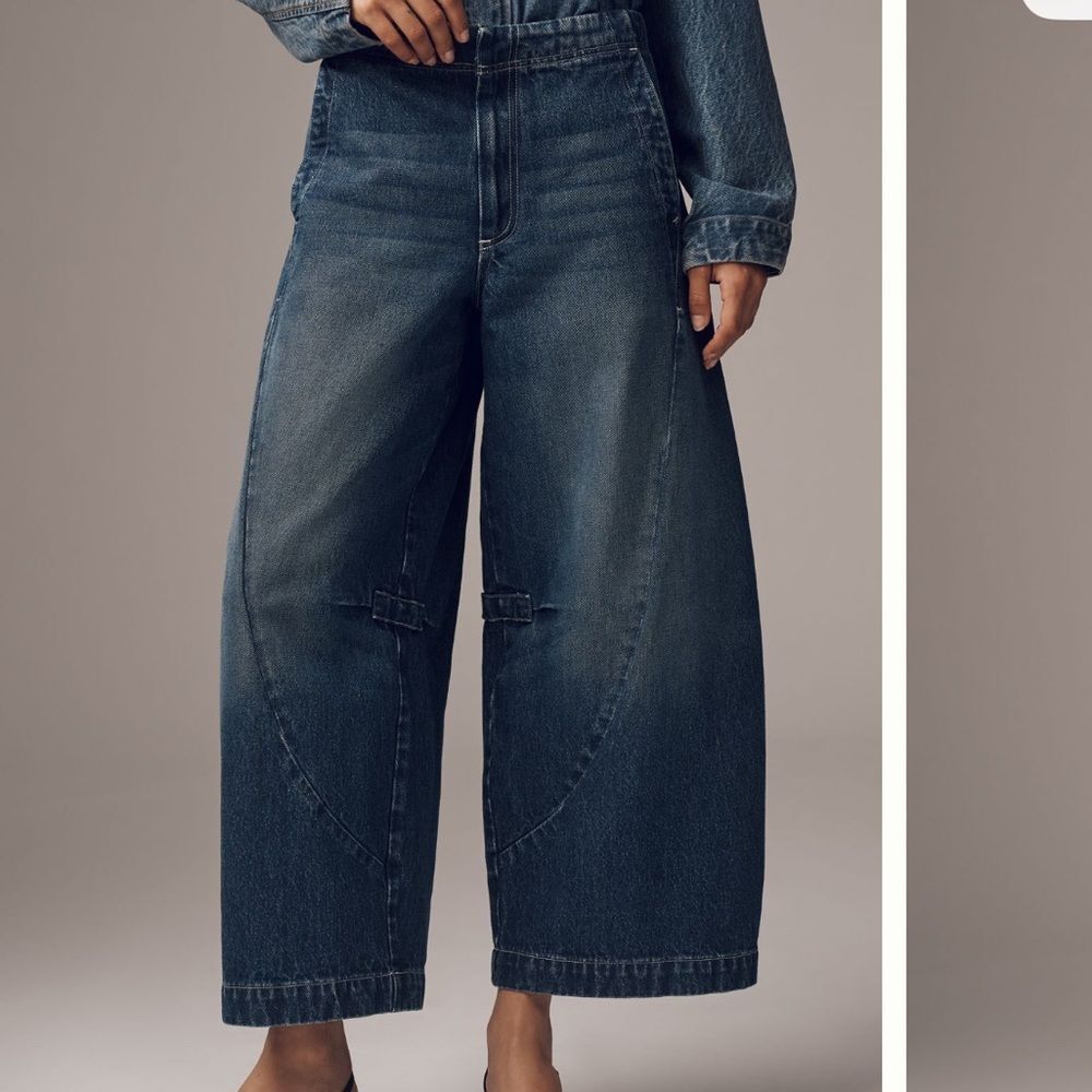 Anthropologie Pilcro Curve High-Rise Tapered Barrel Jeans size 26 - Picture 2 of 14